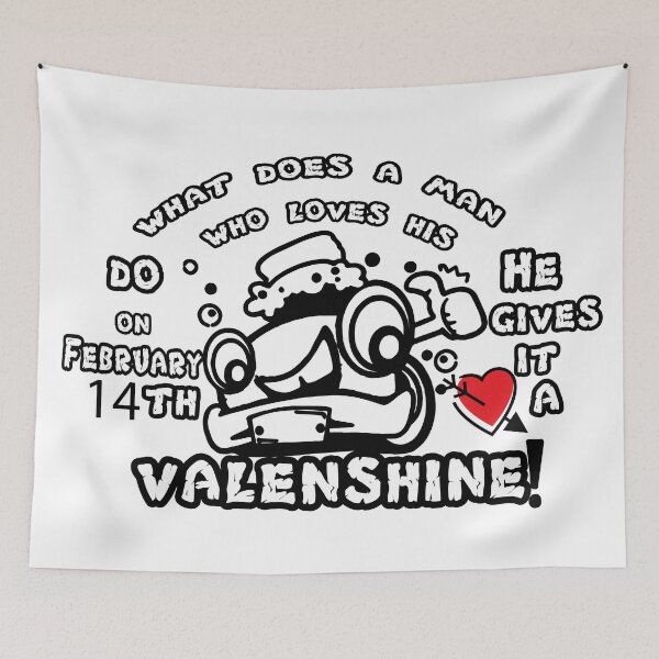 Item preview, Tell Me A Joke : what does a man who loves his car do on February 14h? He gives it a valenshine! designed and sold by Funny beagles.