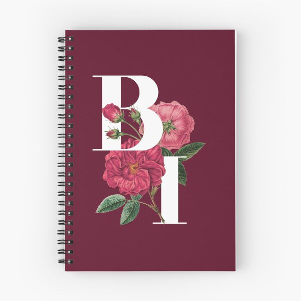 Artikelvorschau, B & I Couples Anfangsbuchstabe Blumentypografie - B & I zum Valentinstag entworfen und verkauft von ZeeZooo.