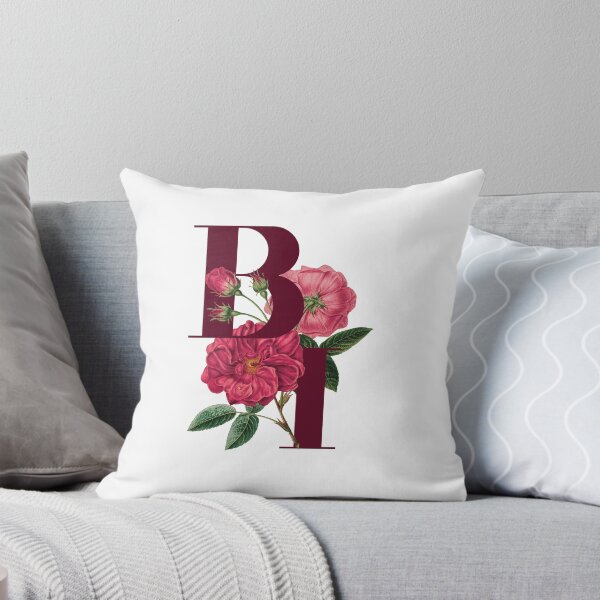Artikelvorschau, B & I Couples Anfangsbuchstabe Blumentypografie - B & I zum Valentinstag entworfen und verkauft von ZeeZooo.