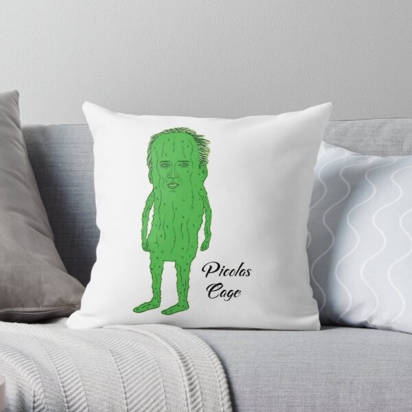 Picolas Cage Throw Pillow