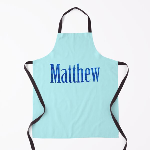 Item preview, Matthew boys name blue watercolor design designed and sold by ComicKitsch.