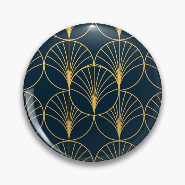 Item preview, Art Deco Golden Palm Leaves designed and sold by Gabriela Simon.
