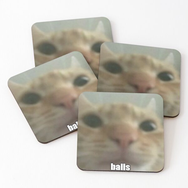 Item preview, balls cat designed and sold by pettingmoo.