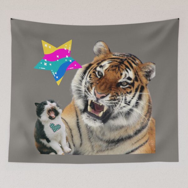 Item preview, Cat Vs Tiger designed and sold by Lar888.