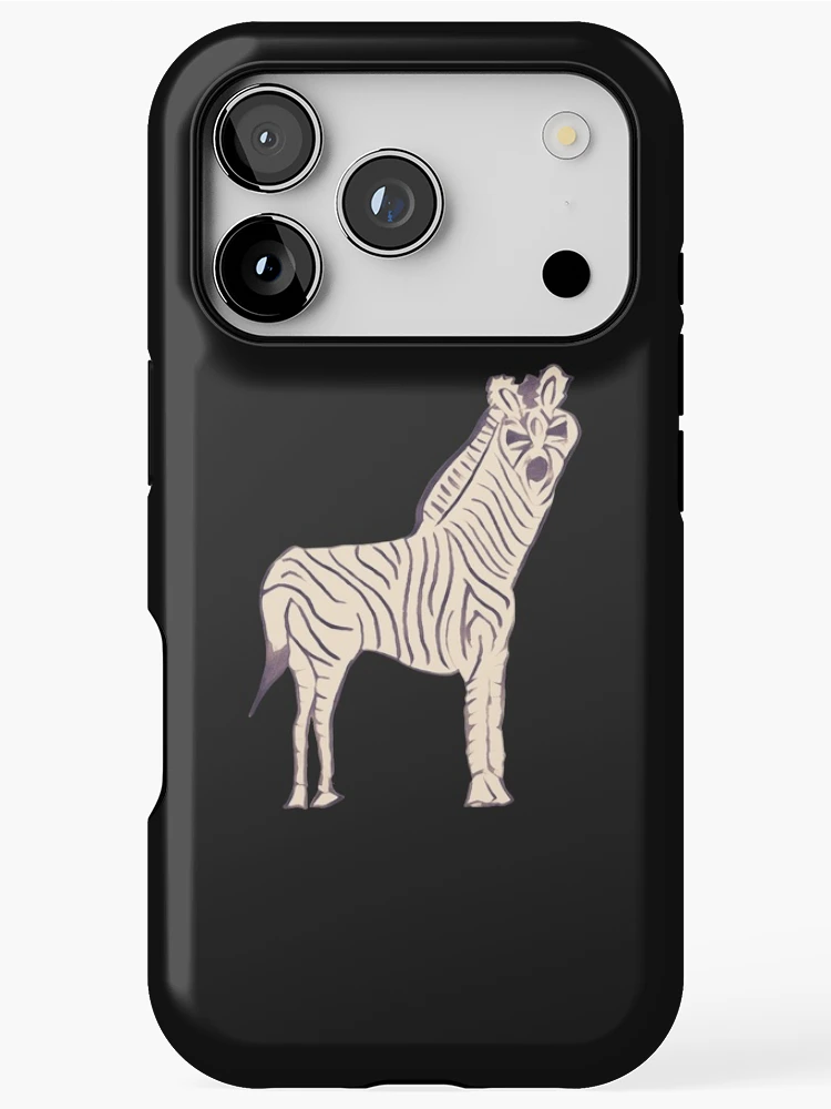 Thumbnail 1 of 4, iPhone Case, Tall Zebra designed and sold by DesignsofNote.