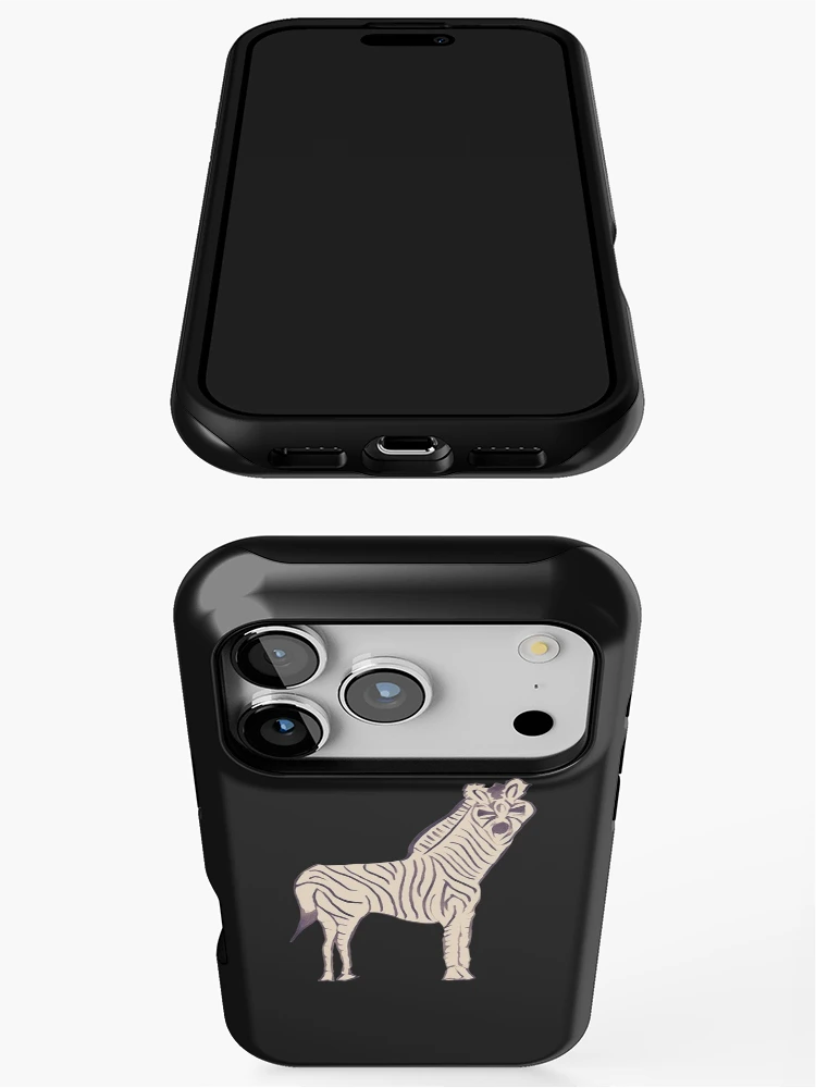 Thumbnail 3 of 4, iPhone Case, Tall Zebra designed and sold by DesignsofNote.