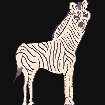 Artwork thumbnail, Tall Zebra by DesignsofNote