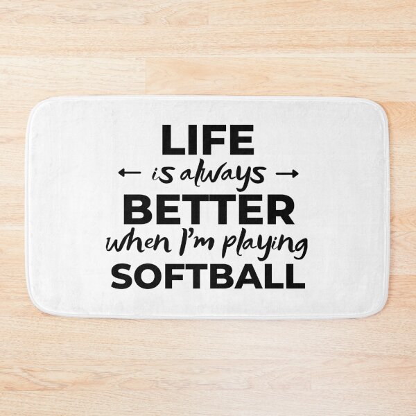 Artikelvorschau, Das Leben ist immer besser, wenn ich Softball spiele entworfen und verkauft von TheGreenGoat.
