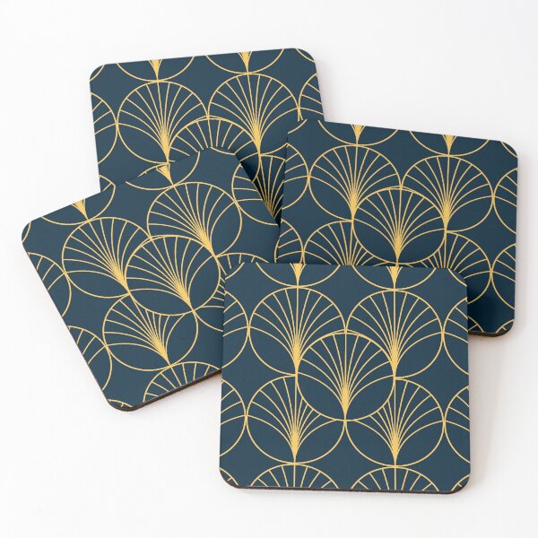 Item preview, Art Deco Golden Palm Leaves designed and sold by Gabriela Simon.