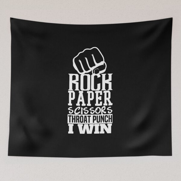 Item preview, rock paper - Throat Punch designed and sold by Callahans.