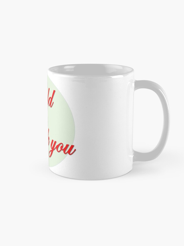 Alternate view of Sold Thank you in red font Mug