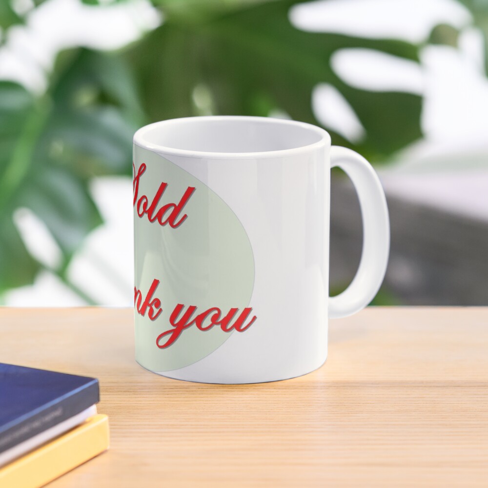 Sold Thank you in red font Mug