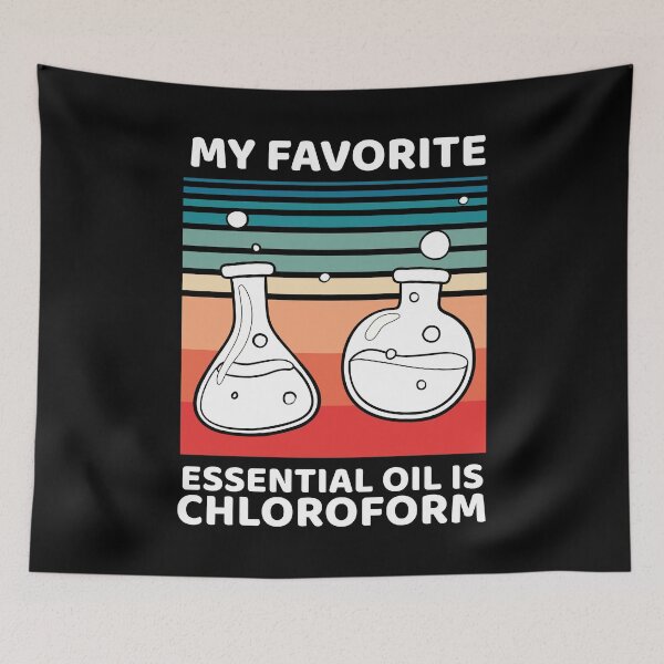 Item preview, My Favorite Essential Oil is Chloroform Retro Vintage Quote designed and sold by YourgiftShop.