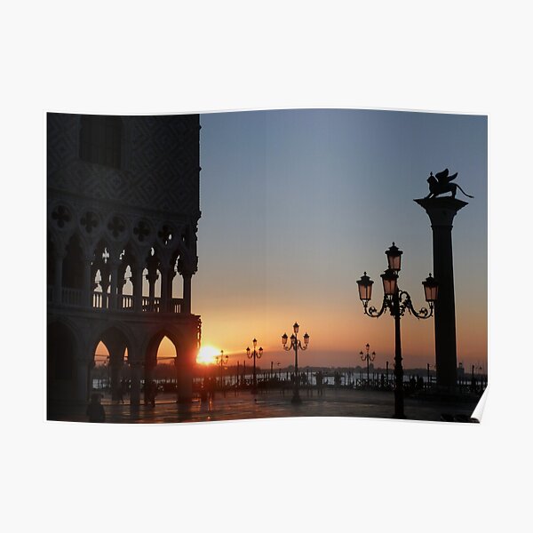 Sunrise in Venice Poster