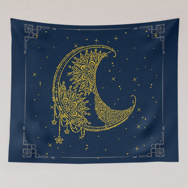 Item preview, Vintage Moon And Stars Astrology Art designed and sold by HappyPeeps.