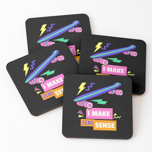 Item preview, I Make Zero Sense - Vintage 90's Skateboard designed and sold by Clothing-Guru.