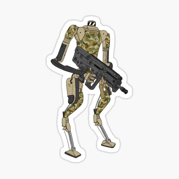 Killer robots are stupid Sticker