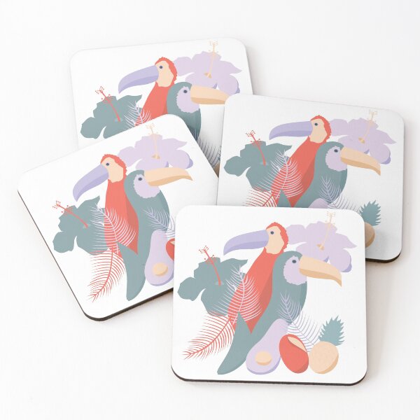 Item preview, Tropical Toucans and Flowers  designed and sold by FMIlustra.