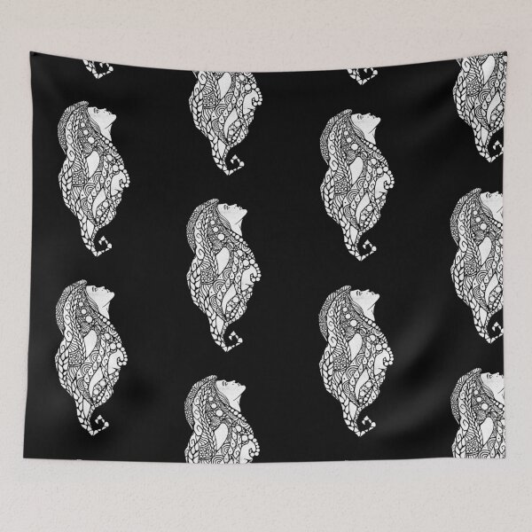 Item preview, Girl Ornamental Artwork designed and sold by pixeldsigns.
