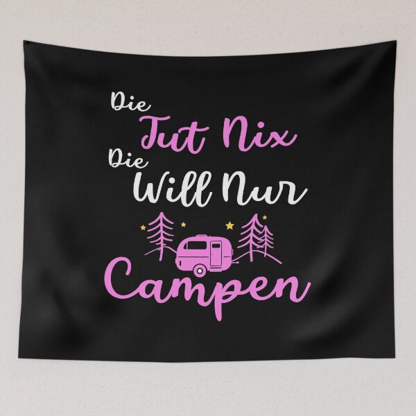 Item preview, The Tut Nix Camping Camperin Caravan Gift designed and sold by Ibu83.