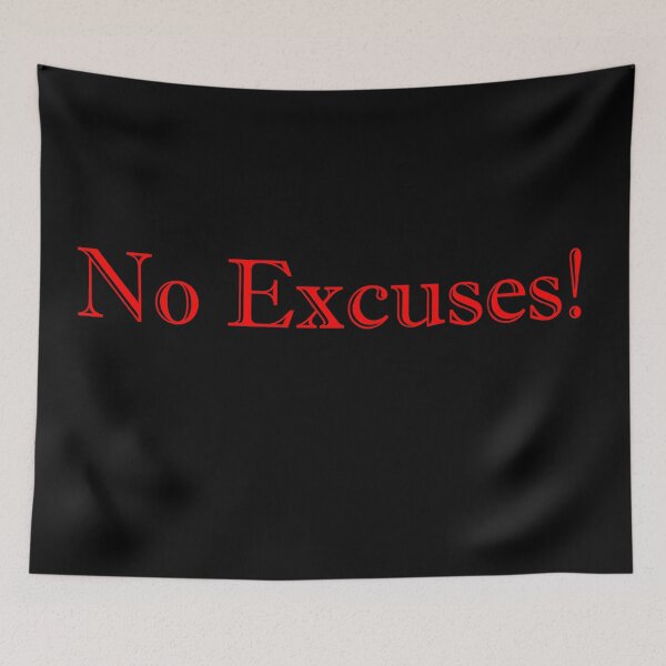 Item preview, No Excuses! - Negro designed and sold by Vectorial.