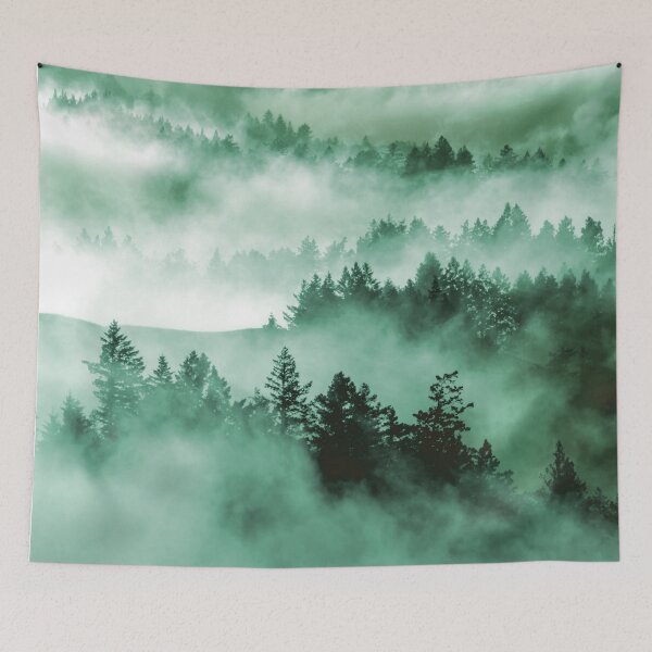 Item preview, Wilderness... Foggy Forest and Hills Nature designed and sold by PrettyInk.