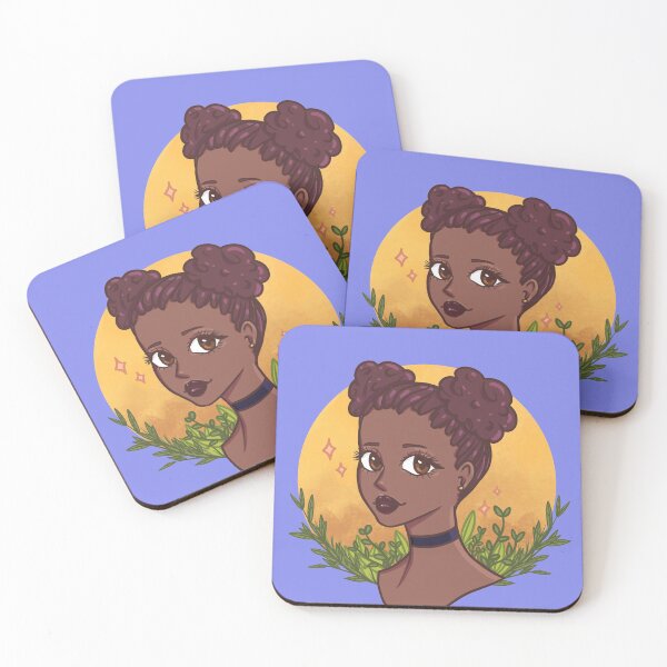 Item preview, Sweet girl moon and plants designed and sold by AkakoAi.