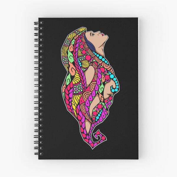 Item preview, Girl Colored Ornamental Artwork designed and sold by pixeldsigns.