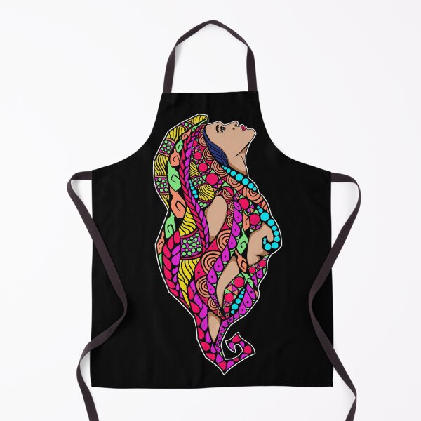 Item preview, Girl Colored Ornamental Artwork designed and sold by pixeldsigns.