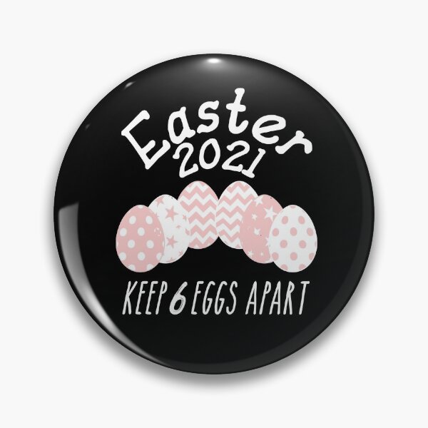 Item preview, Easter 2021 6 Eggs Apart Quarantine 6ft feet parody designed and sold by RainbowPandas.