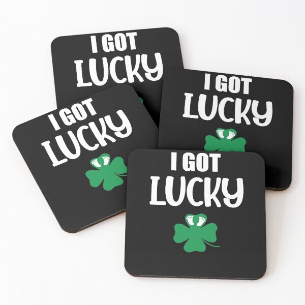 Item preview, I got luckyPregnancy announcement Shamrock st patrick's day gift designed and sold by oussama dif.