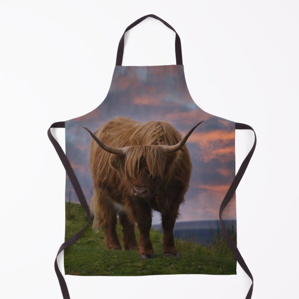 Item preview, Highland Cow At Sunset designed and sold by rawshutterbug.