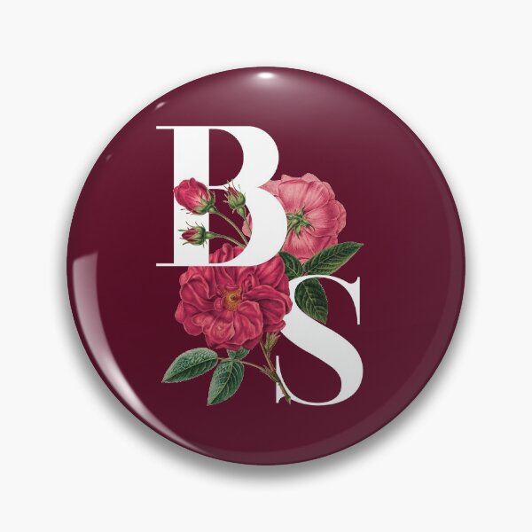 Artikelvorschau, B & S Couples Anfangsbuchstabe Blumentypografie - B & S zum Valentinstag entworfen und verkauft von ZeeZooo.