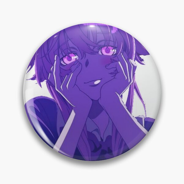 Yuno Gasai Future Diary Pin Mirai Nikki Anime Girl Tinplate Badge Pinback  Button Brooch Otaku Gift 58MM