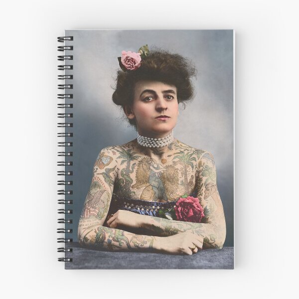 Item preview, Maud Wagner, first female tattoo artist in US, 1907 designed and sold by Sanna Dullaway.