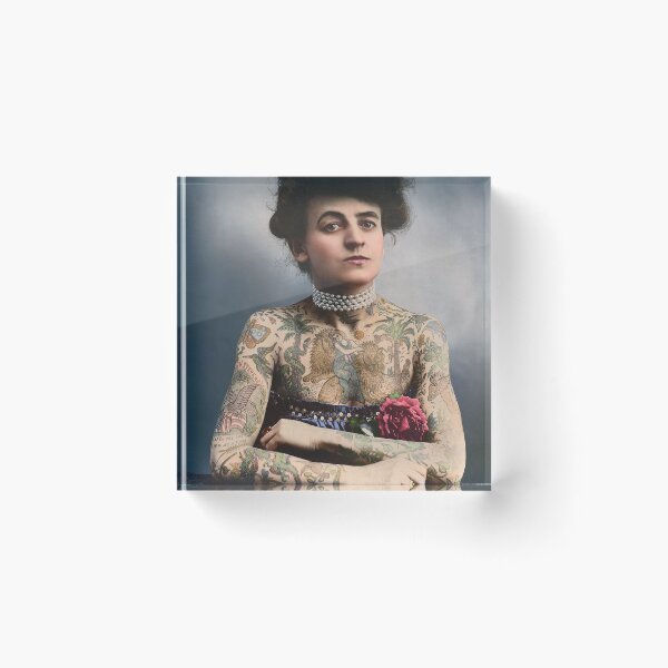 Item preview, Maud Wagner, first female tattoo artist in US, 1907 designed and sold by Sanna Dullaway.