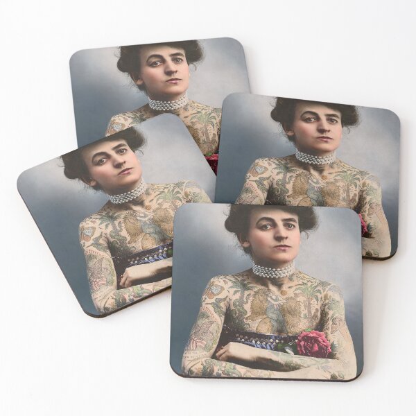 Item preview, Maud Wagner, first female tattoo artist in US, 1907 designed and sold by Sanna Dullaway.