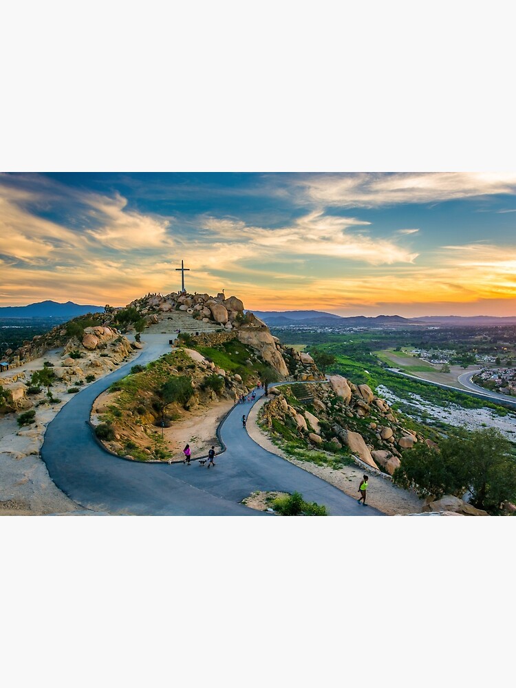 The Cross at Mount Rubidoux" Poster for Sale by jonbilous Redbubble