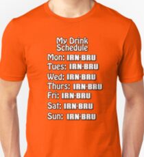 Irn drink schedule Slim Fit T-Shirt
