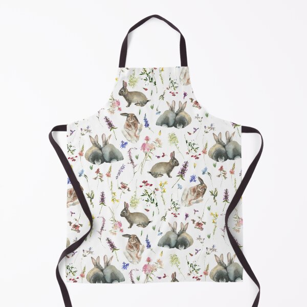 Item preview, Easter Bunnies in Spring Wildflower Meadow Botanical Garden designed and sold by UtArt.