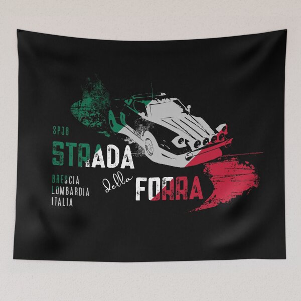 Item preview, Strada Della Forra Italy Classic Car T-Shirt + Sticker designed and sold by ROADTROOPER.