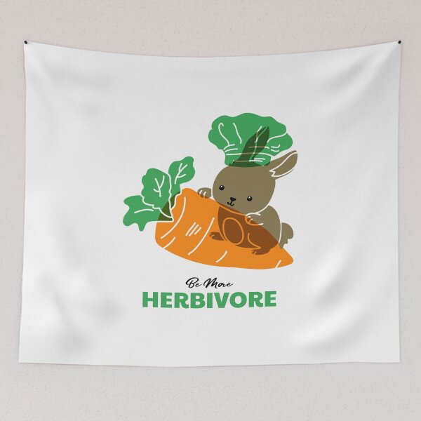 Item preview, Be More Herbivore designed and sold by pradeeprajput.