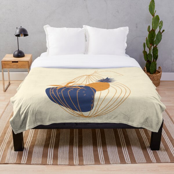 Aperçu de l'œuvre Moderne fruit_navy + Brown créée et vendue par DainStudio.