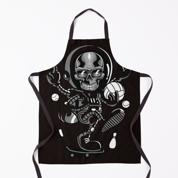Item preview, Astronaut Skull Skateboard designed and sold by obviouslogic.