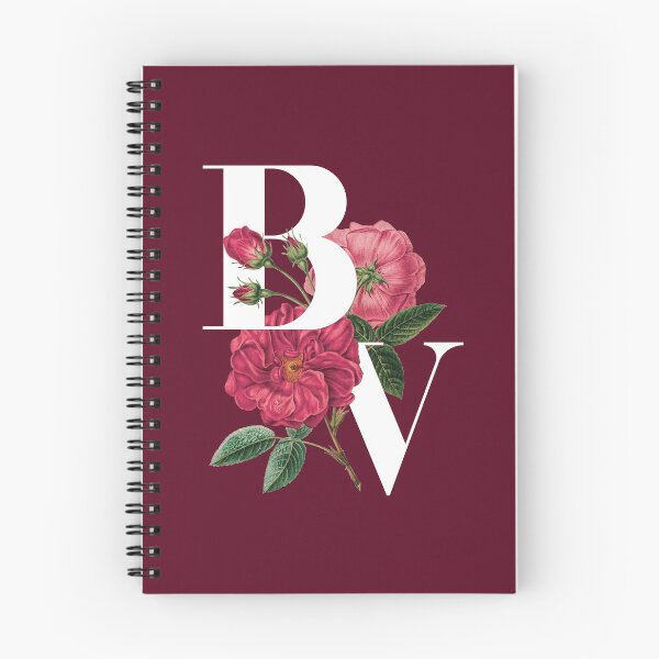 Artikelvorschau, Anfangsbuchstabe des B & V-Paares Blumentypografie - B & V zum Valentinstag entworfen und verkauft von ZeeZooo.