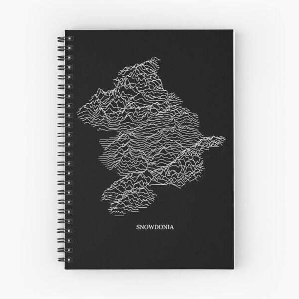 Item preview, Joy plot - Snowdonia (black) designed and sold by helenmakesmaps.