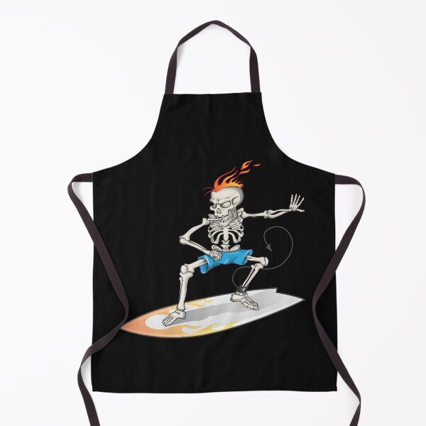 Item preview, Surfing Skeleton on Fire designed and sold by lodarohit.