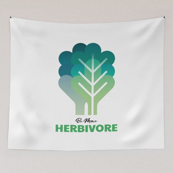 Item preview, Be More Herbivore designed and sold by pradeeprajput.