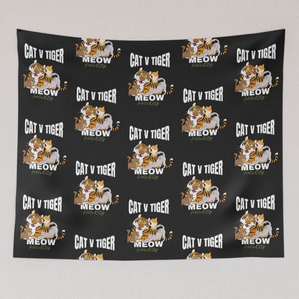 Item preview, Cat Versus Tiger designed and sold by R B Chrystal.