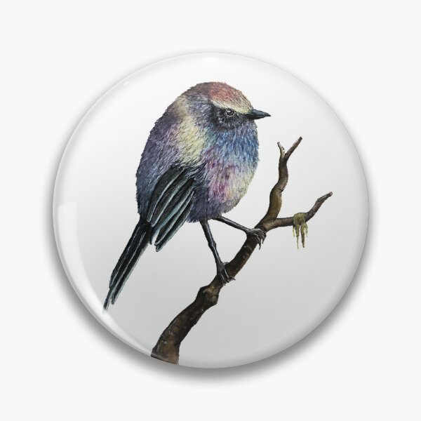 Item preview, White Browed Tit Warbler designed and sold by carrierogersart.